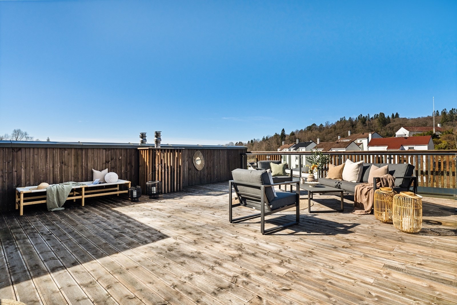 Tenk varme sommerdager på denne takterassen! Galleribilde