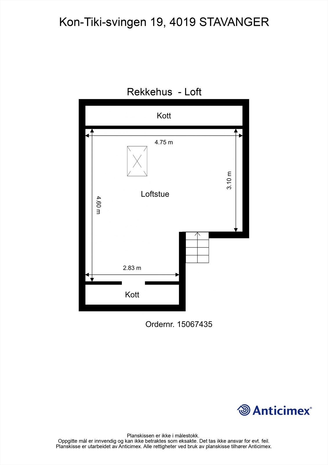 Plantegning - Loft Galleribilde