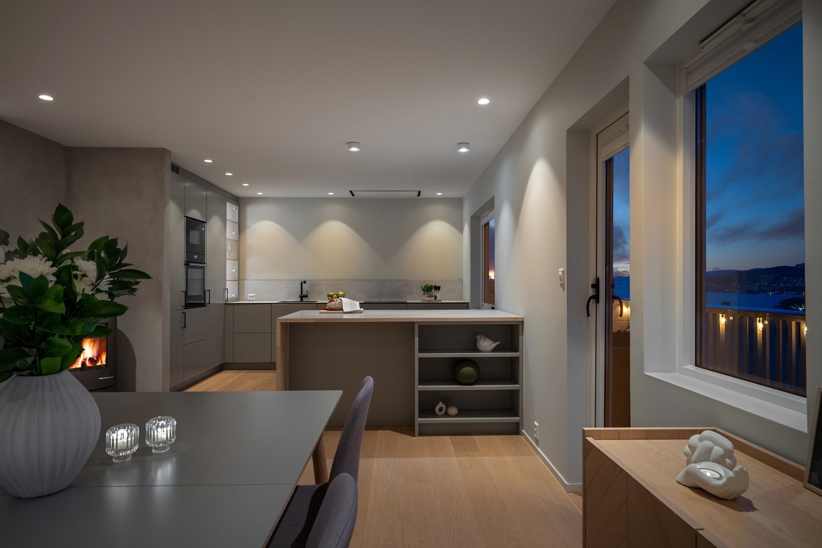 Downlights i tak Galleribilde