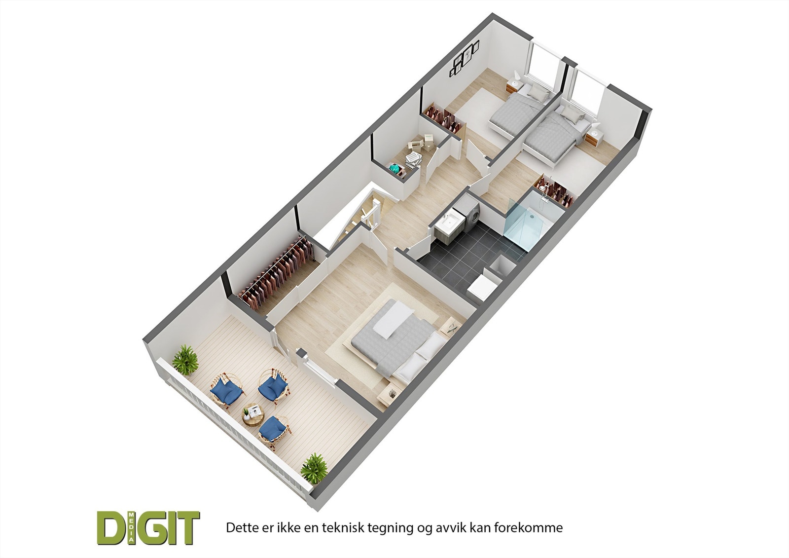 Plantegning 2.etasje Galleribilde