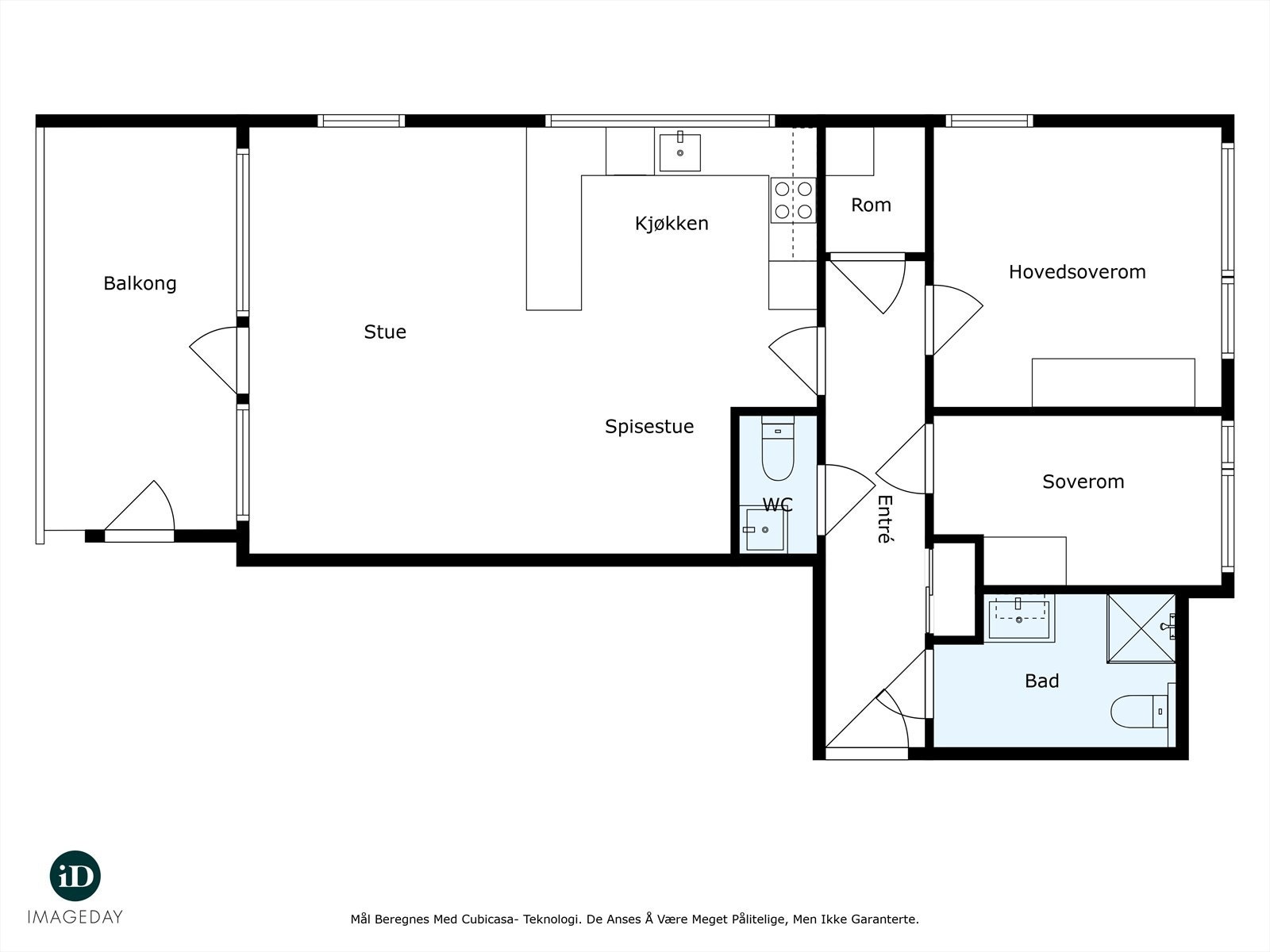 Plantegning 3. etasje Galleribilde