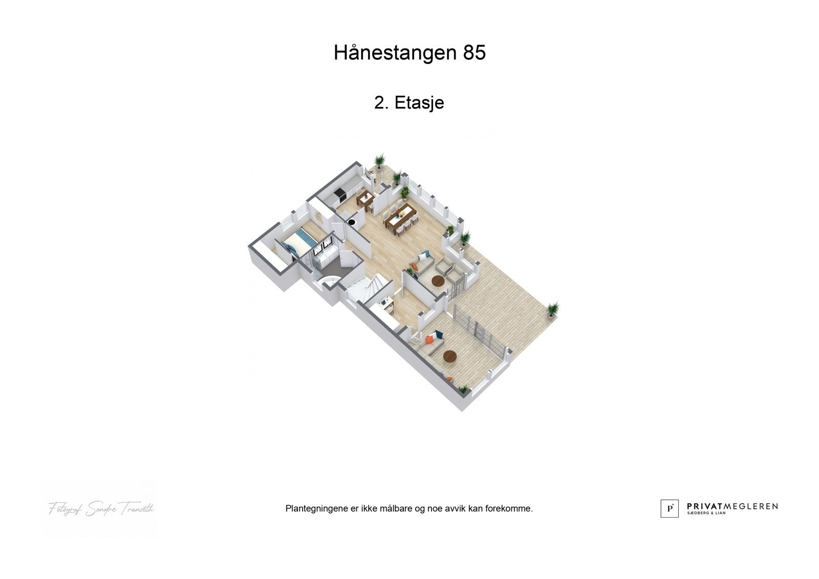Planløsning hovedetasjen. Galleribilde