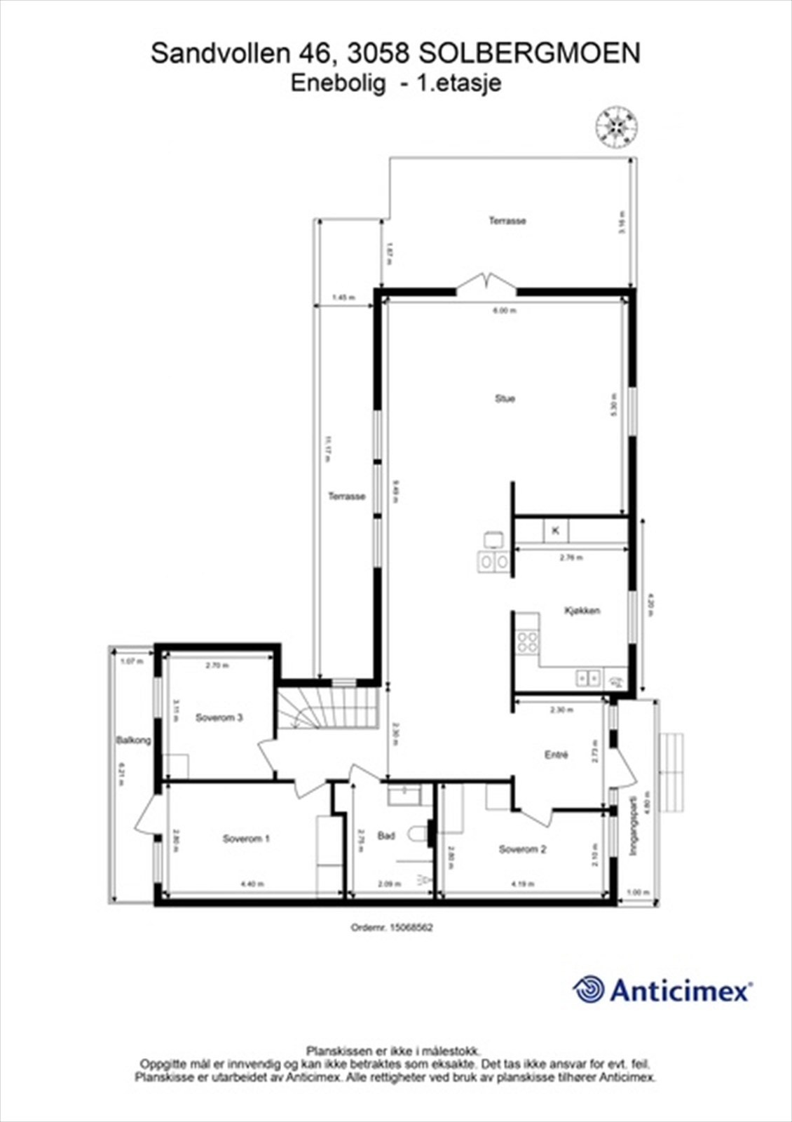 Plantegning 1.etasje Galleribilde