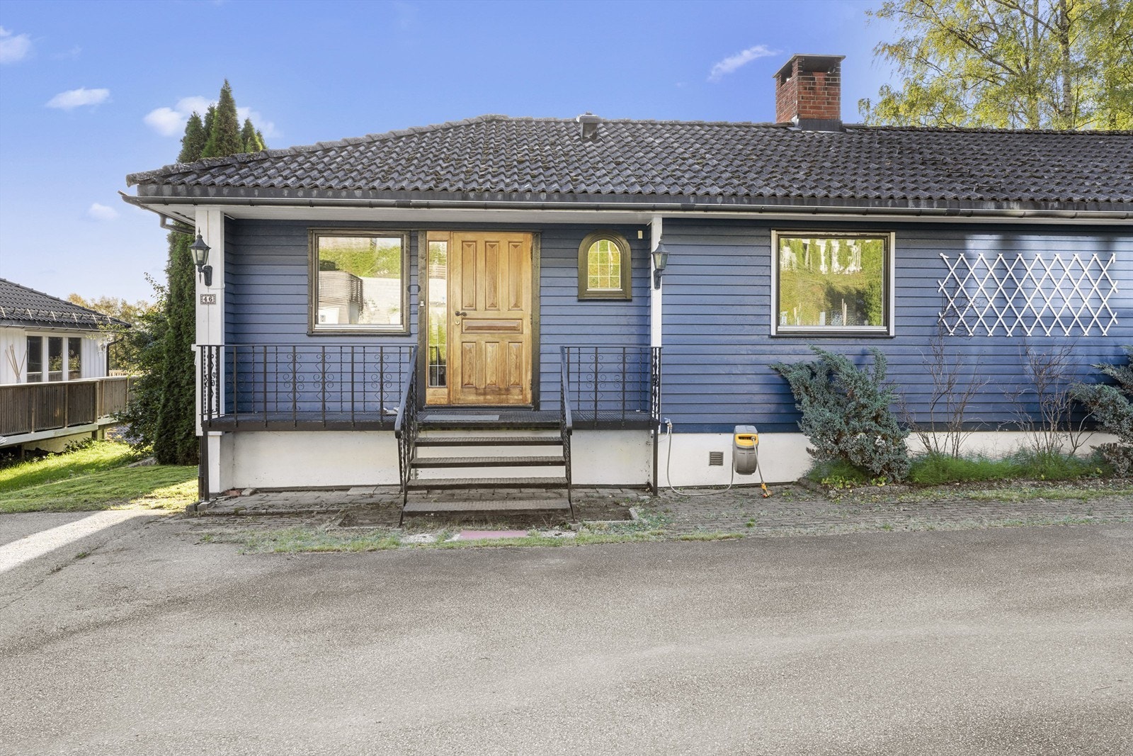 Kort vei til lysløype som har flott turterreng Galleribilde