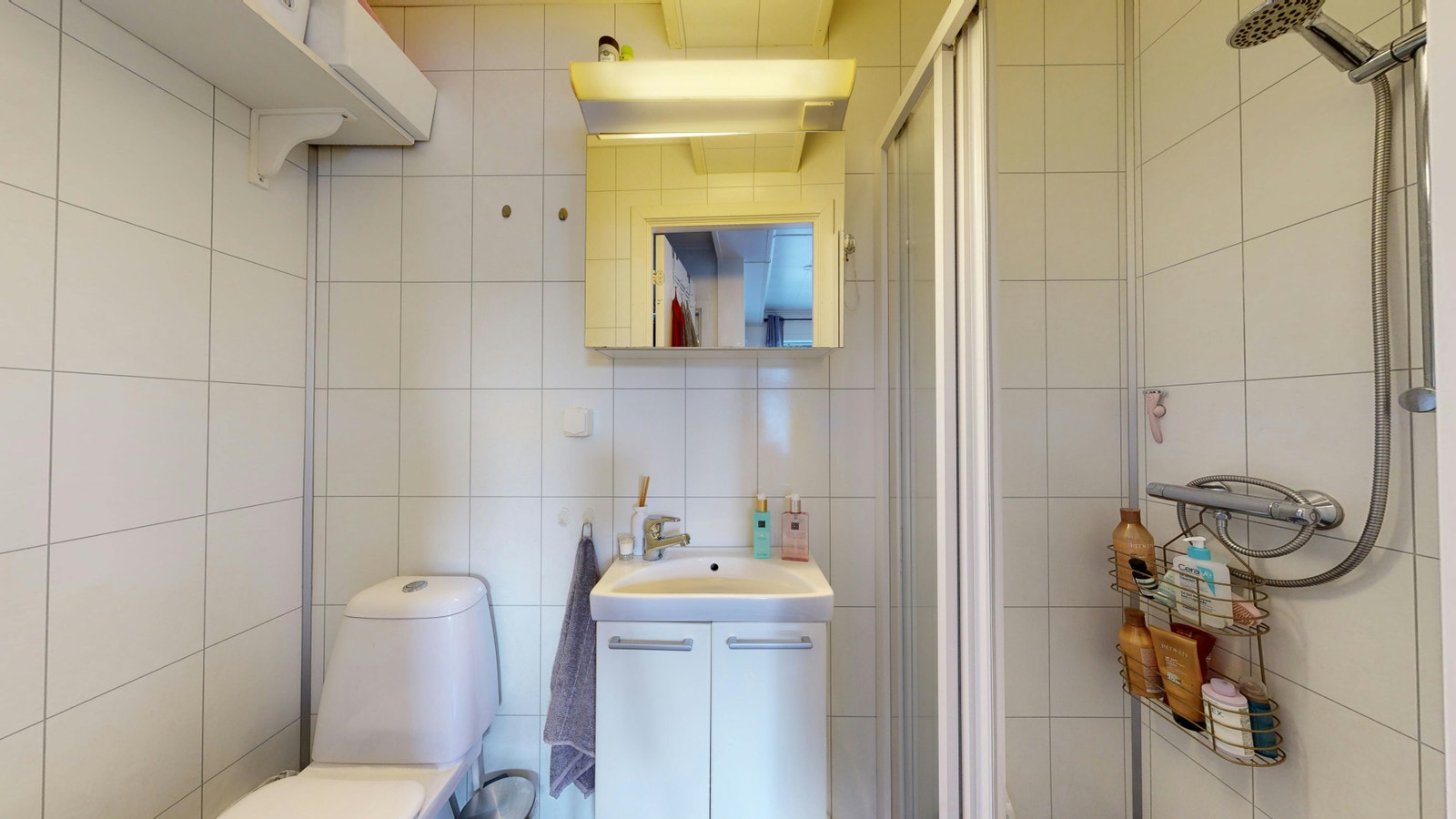 Flislagt bad med varmekabel Galleribilde