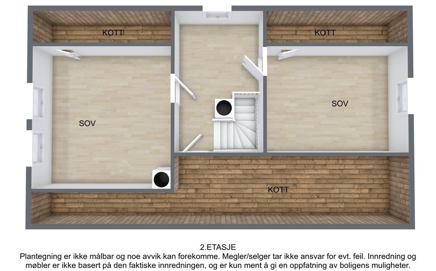 Plantegning loft Galleribilde