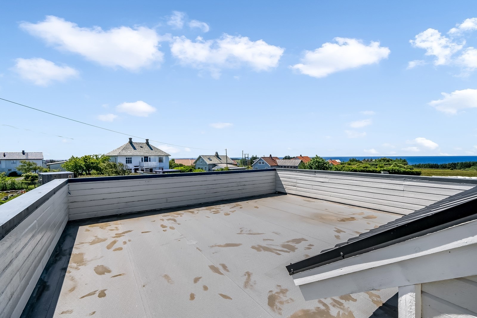 Takterrasse med gode solforhold. Galleribilde