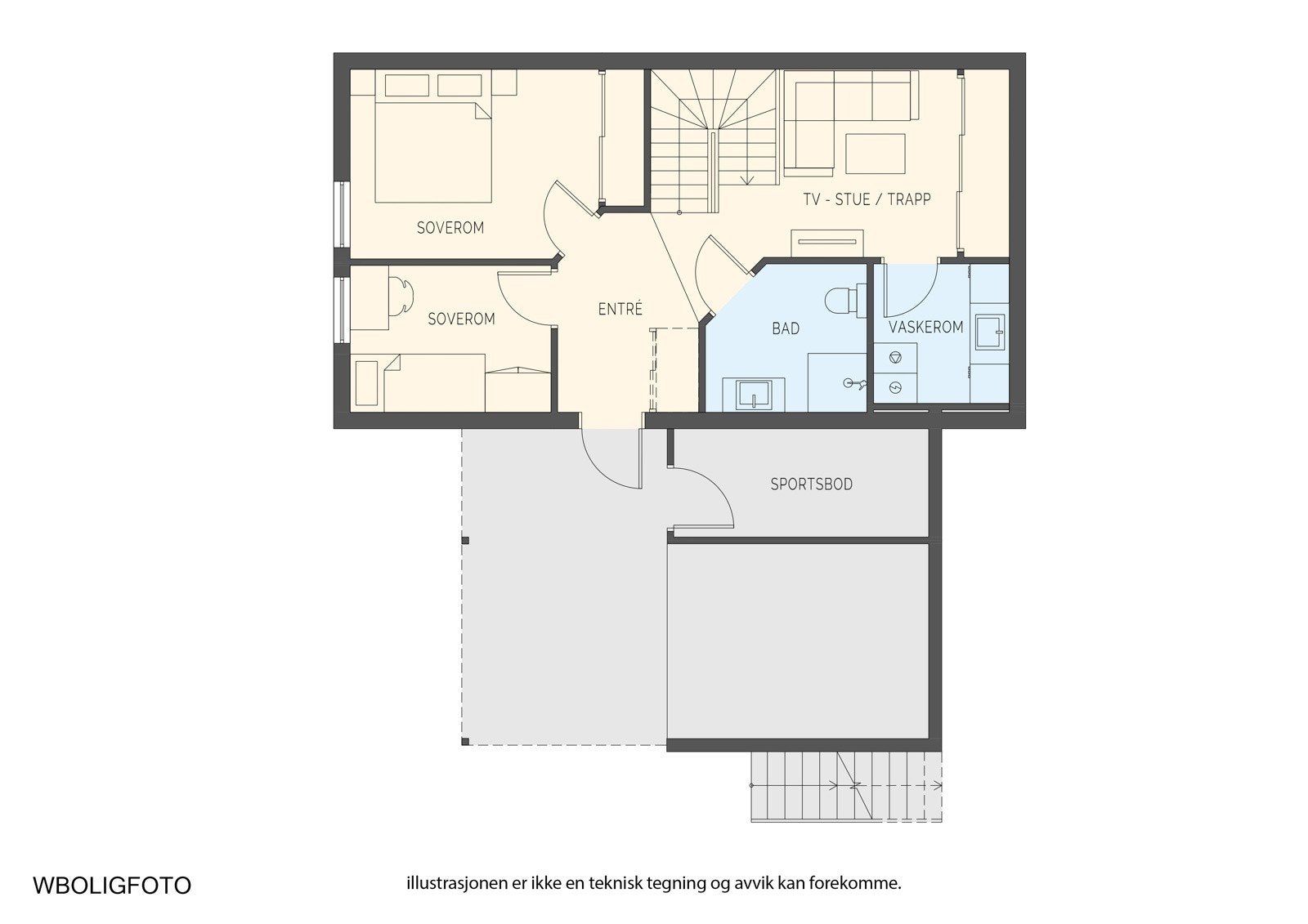 - Plantegning 1. etasje - Galleribilde