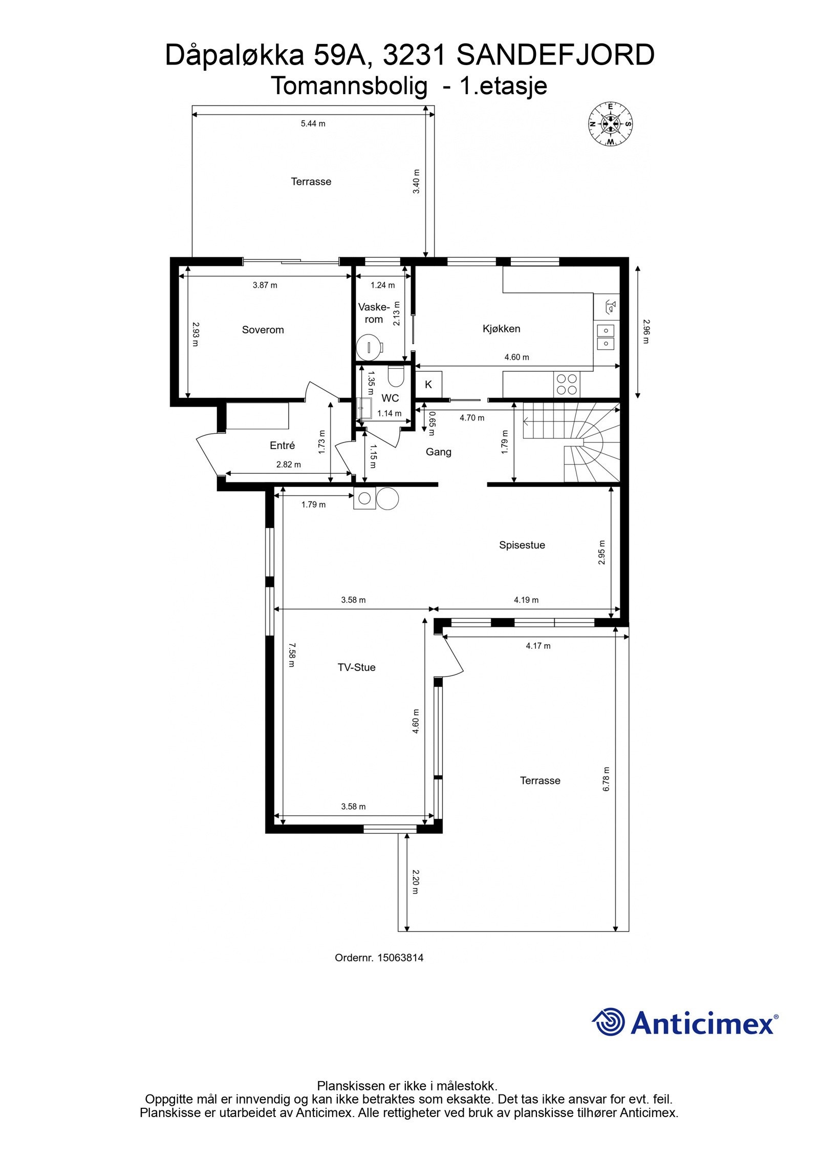 Plantegning 1.etasje Galleribilde