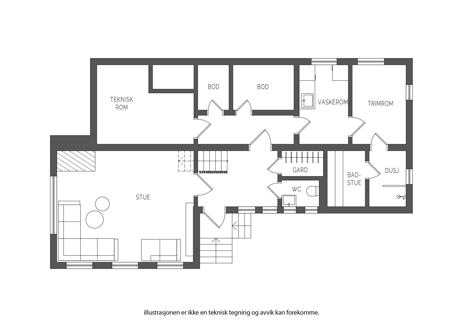 Underetasje Galleribilde