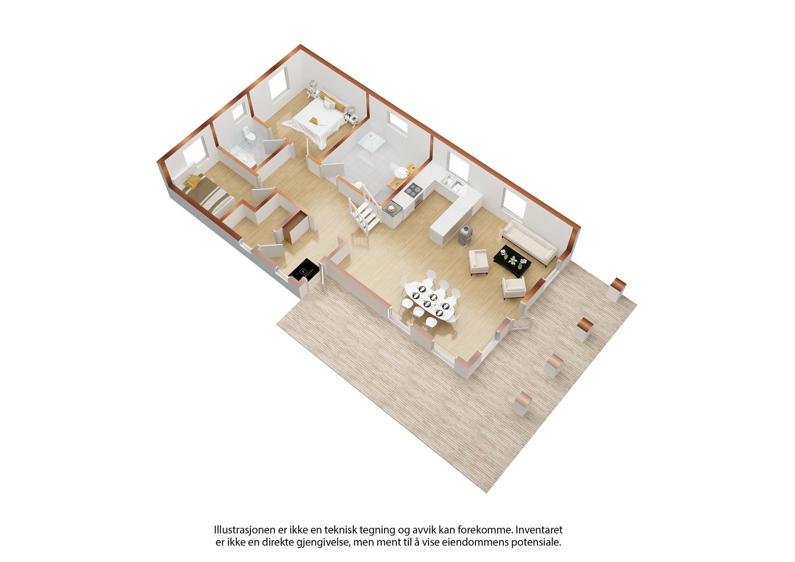 Plantegning 1. etasje Galleribilde