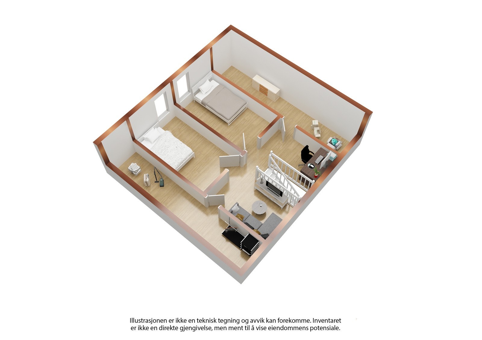 Plantegning 2. etasje Galleribilde