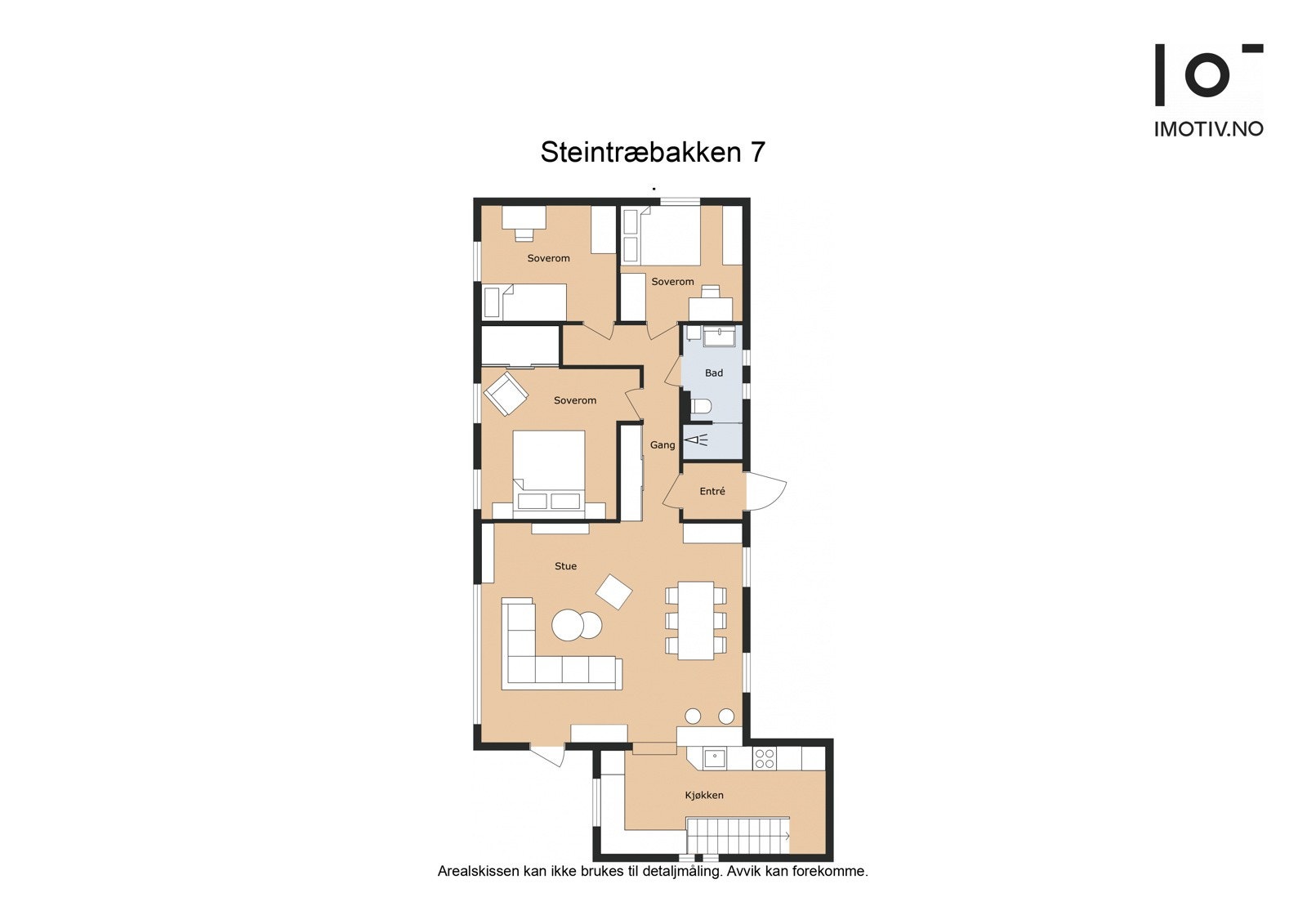 Plantegning hovedetasjen. Galleribilde
