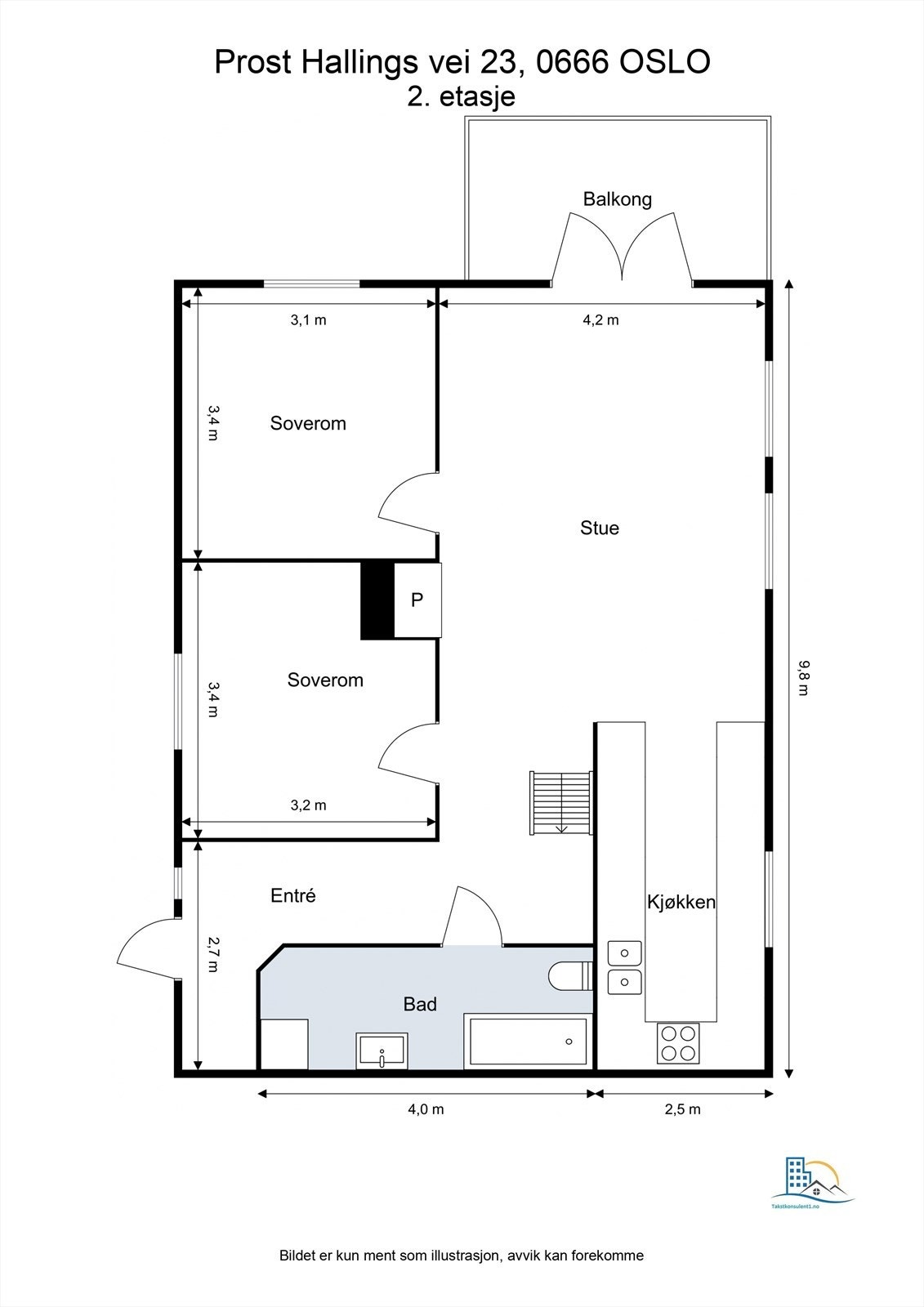 Plantegning - 2. etasje Galleribilde