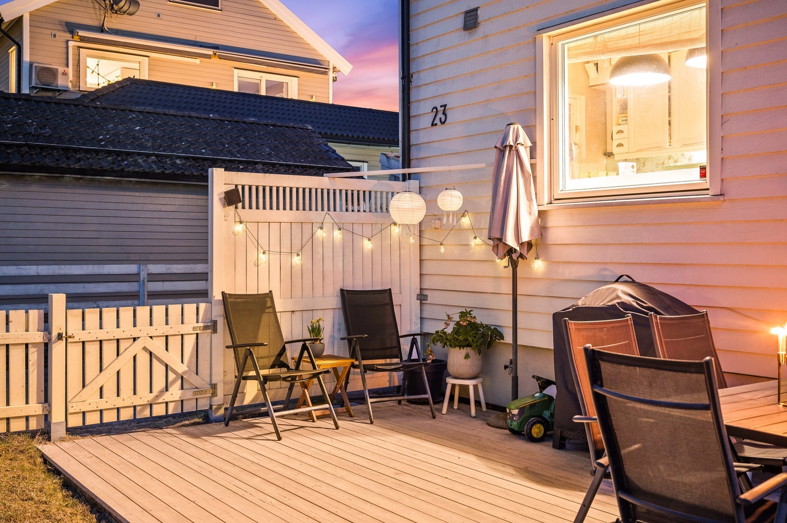 Det perfekte stedet for å flytte middagsselskapet ut på sommerstid. Galleribilde