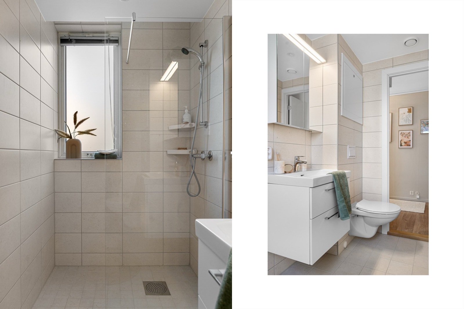 - Romslig dusjsone og plass til vaskemaskin - Galleribilde