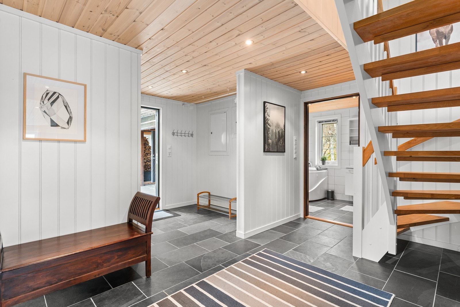 Stor hall innenfor vindfanget Galleribilde