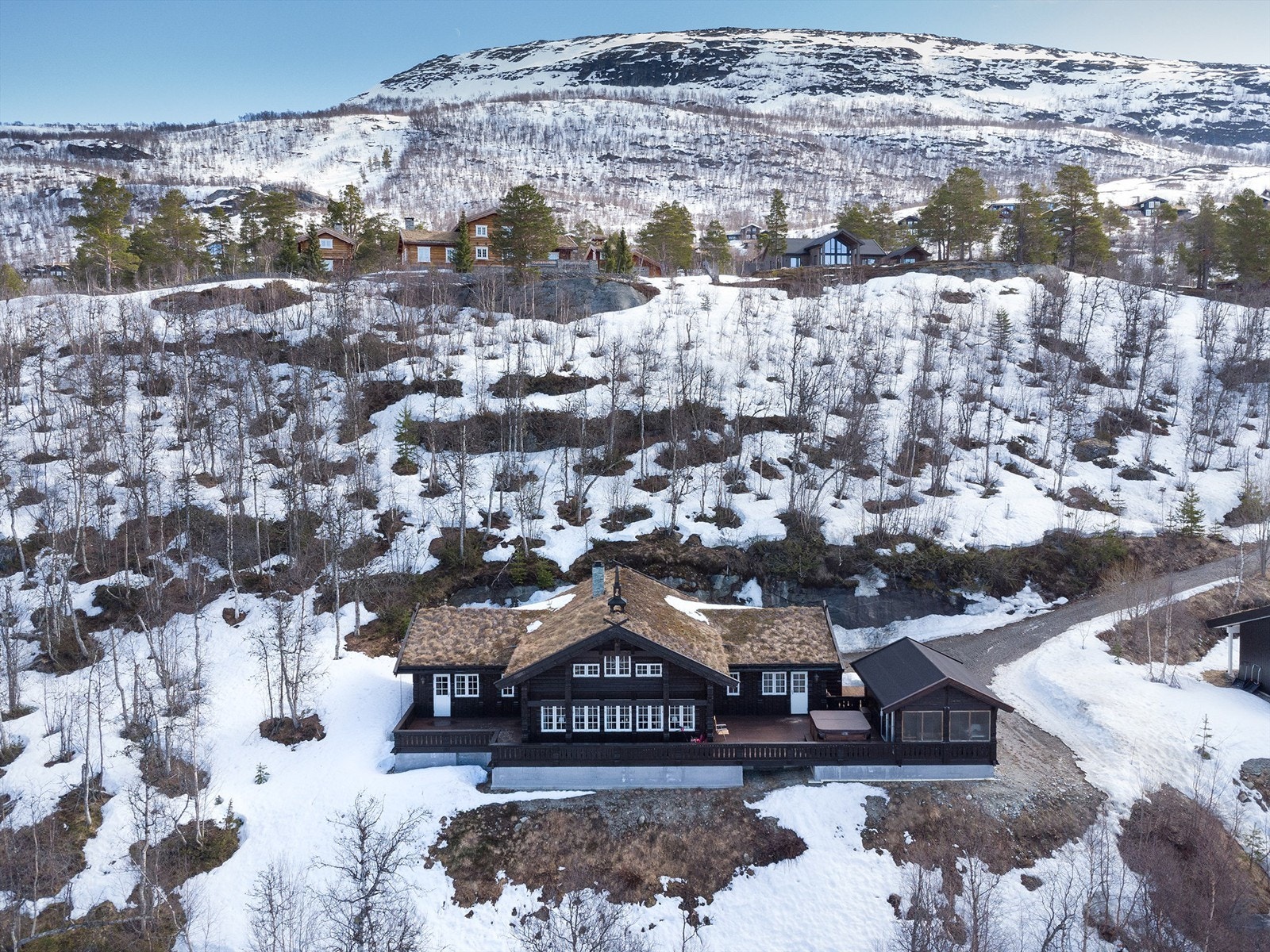 Dronebilde fasade Galleribilde