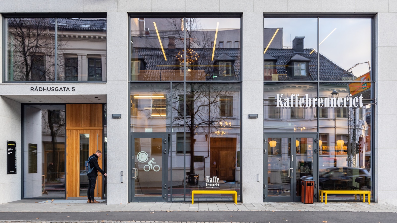 Kaffebrenneriet ligger i bygget Galleribilde