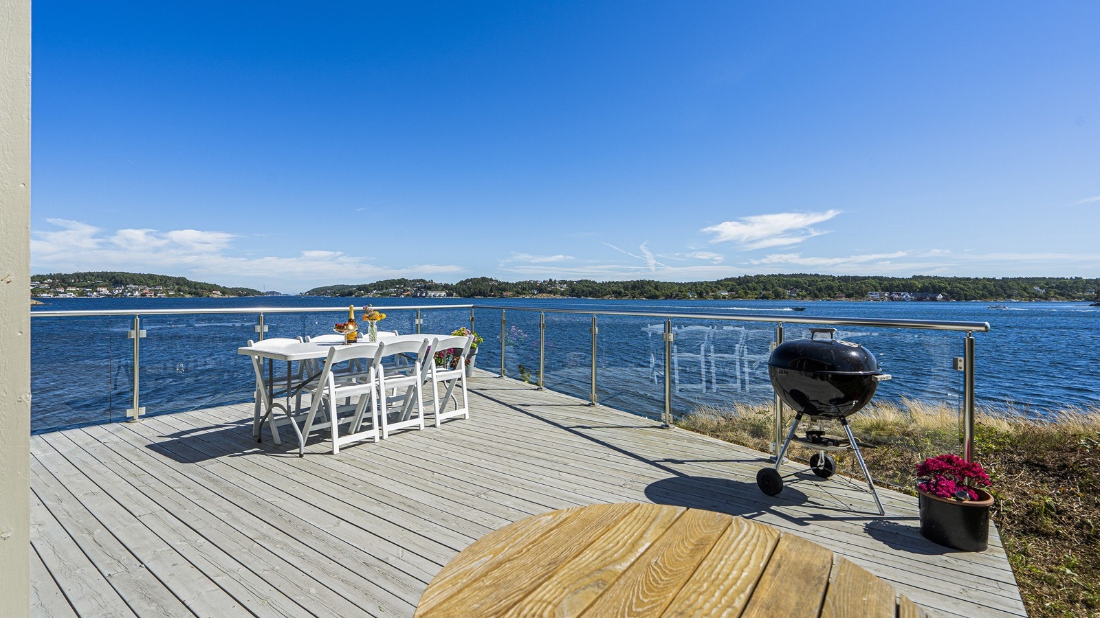 Fantastisk utsikt fra terrassen Galleribilde