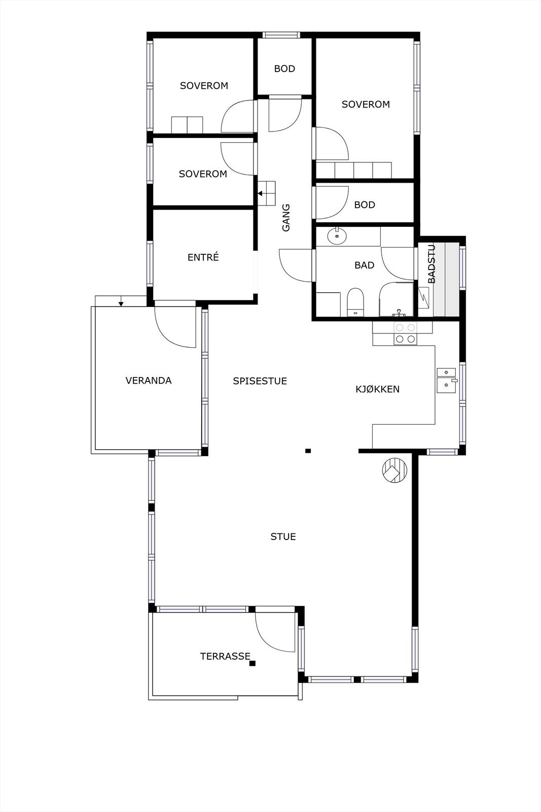 Plantegning Galleribilde