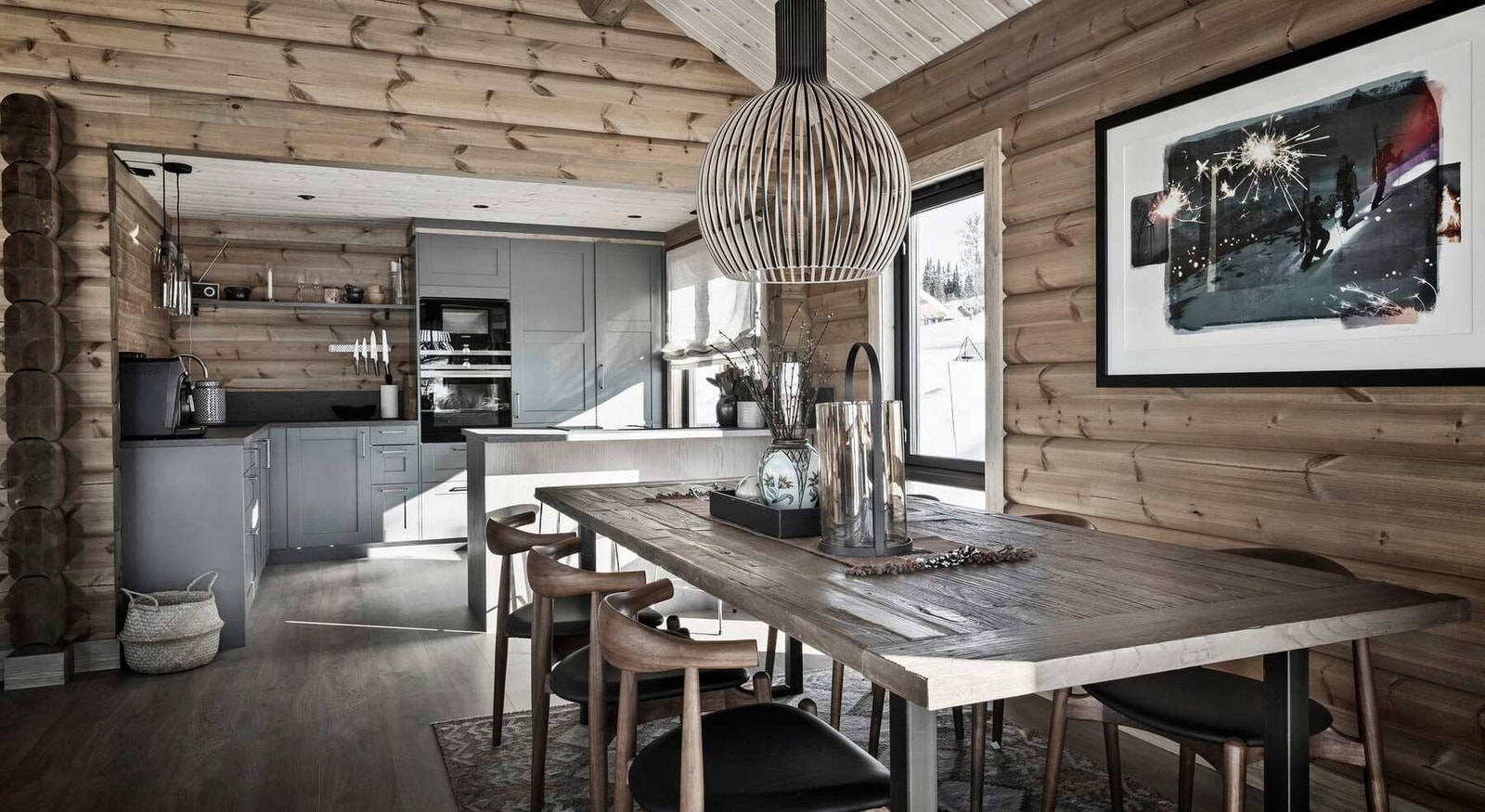 Kjøkken / spisestue.
Foto fra en tilsvarende modell Galleribilde