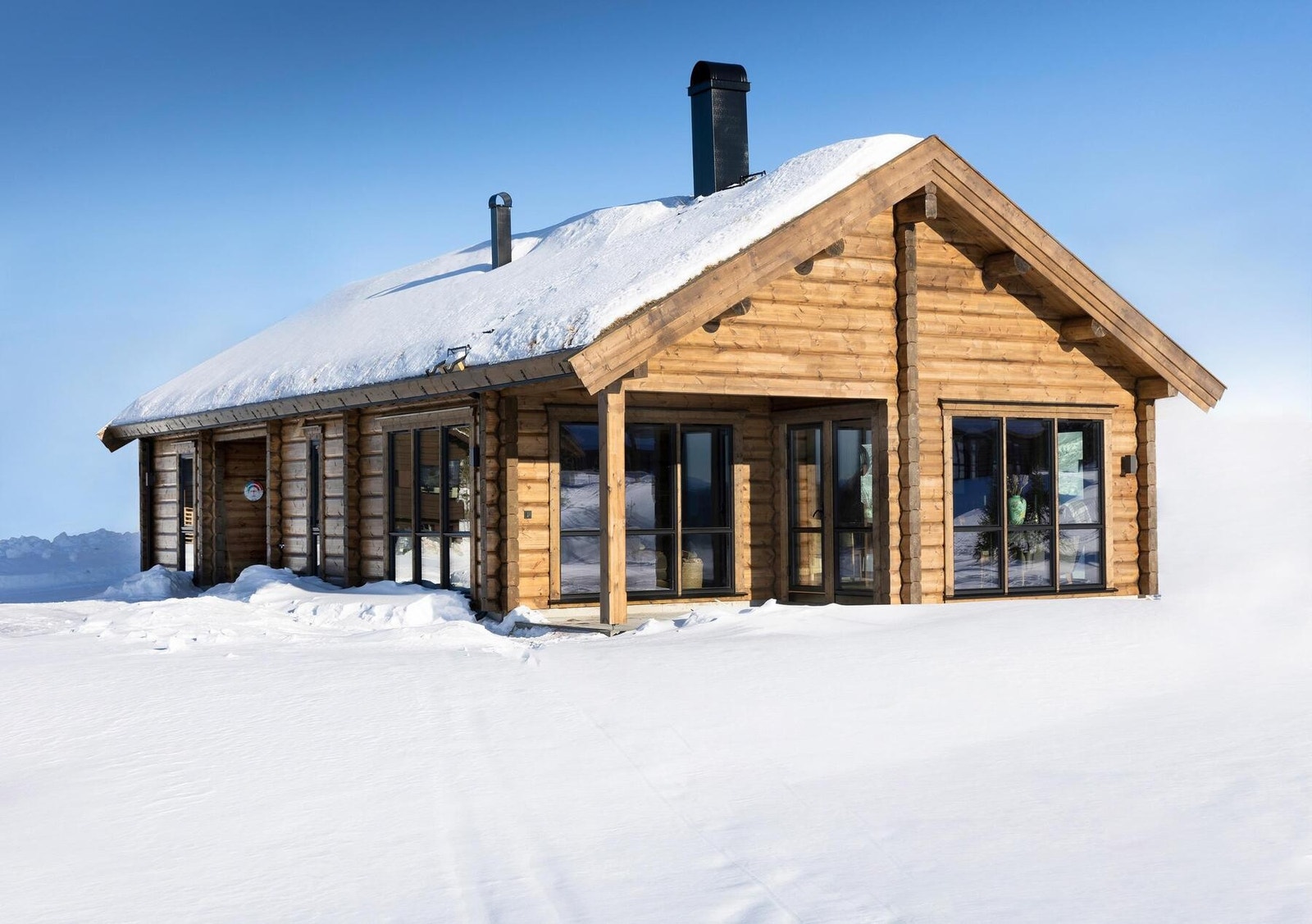 Blåfjell hyttene har stilren arkitektur og praktiske planløsninger. Foto fra et annet prosjekt Galleribilde