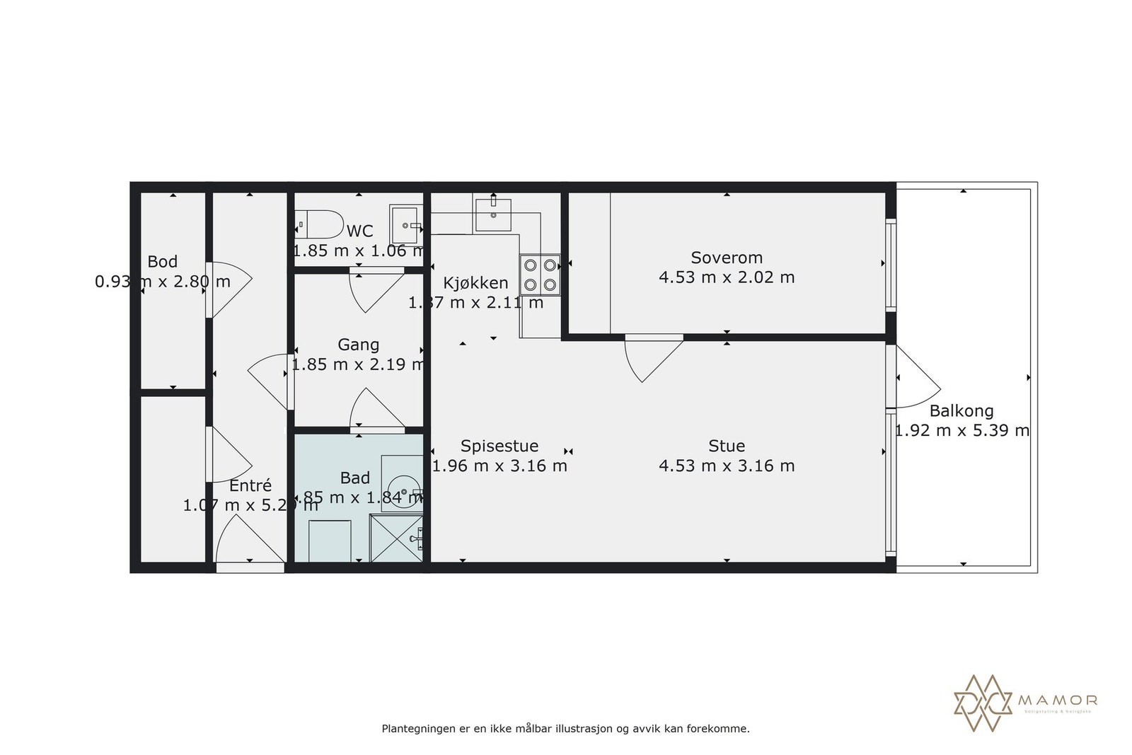 Plantegning Galleribilde