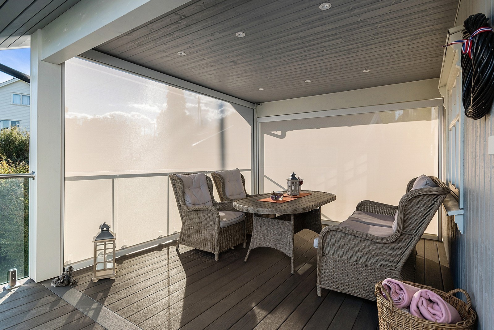 Muligheter for solskjerming på varme dager. Galleribilde