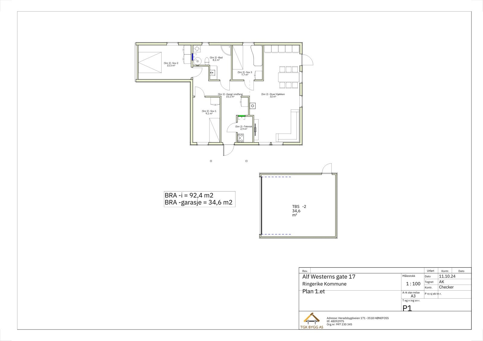Plantegning Galleribilde