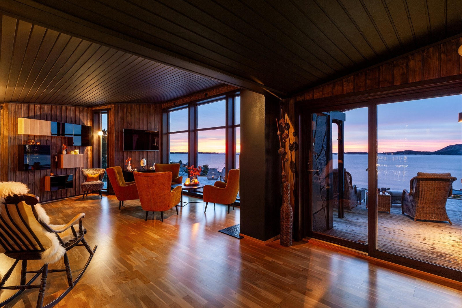 Stue - Kveldstid Galleribilde