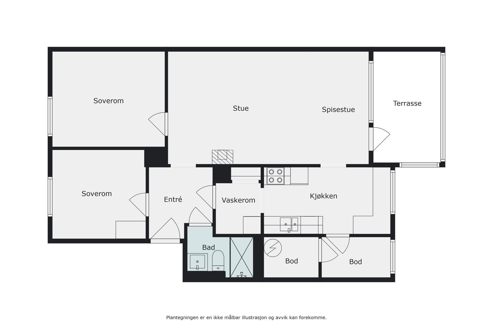 Plantegning Galleribilde