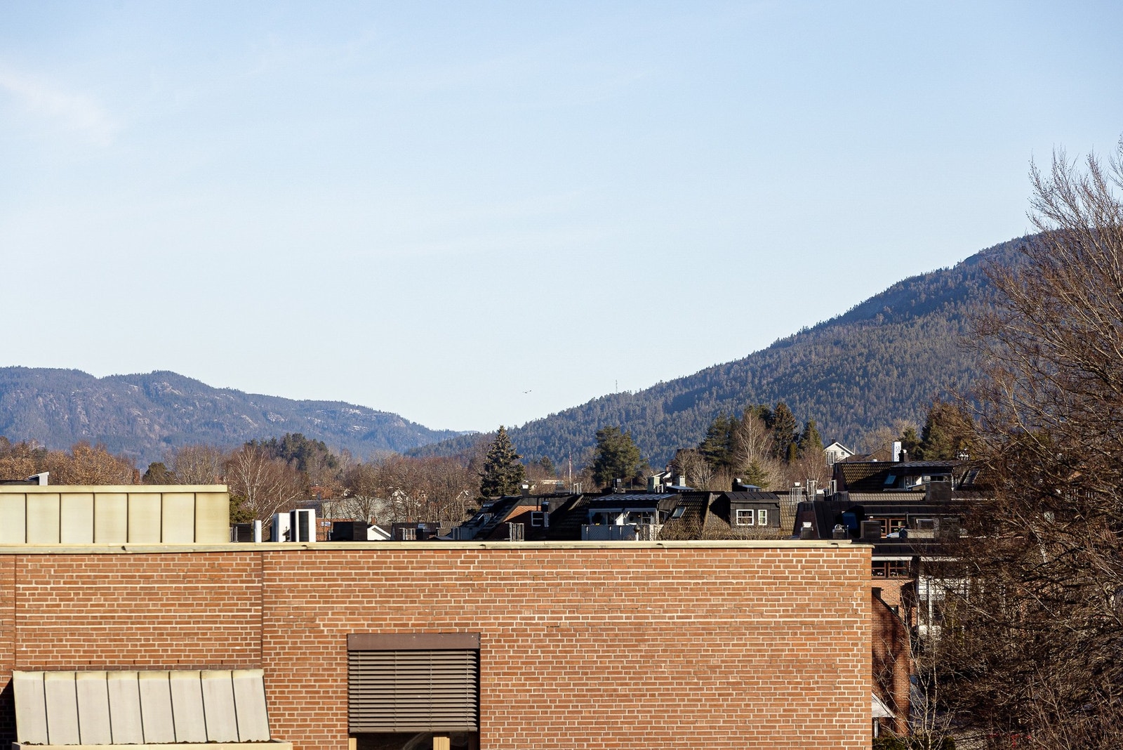 Nydelig utsikt fra balkongen. Galleribilde