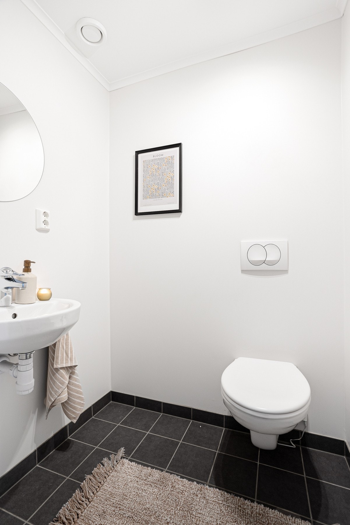 Samt et praktisk gjestetoalett Galleribilde