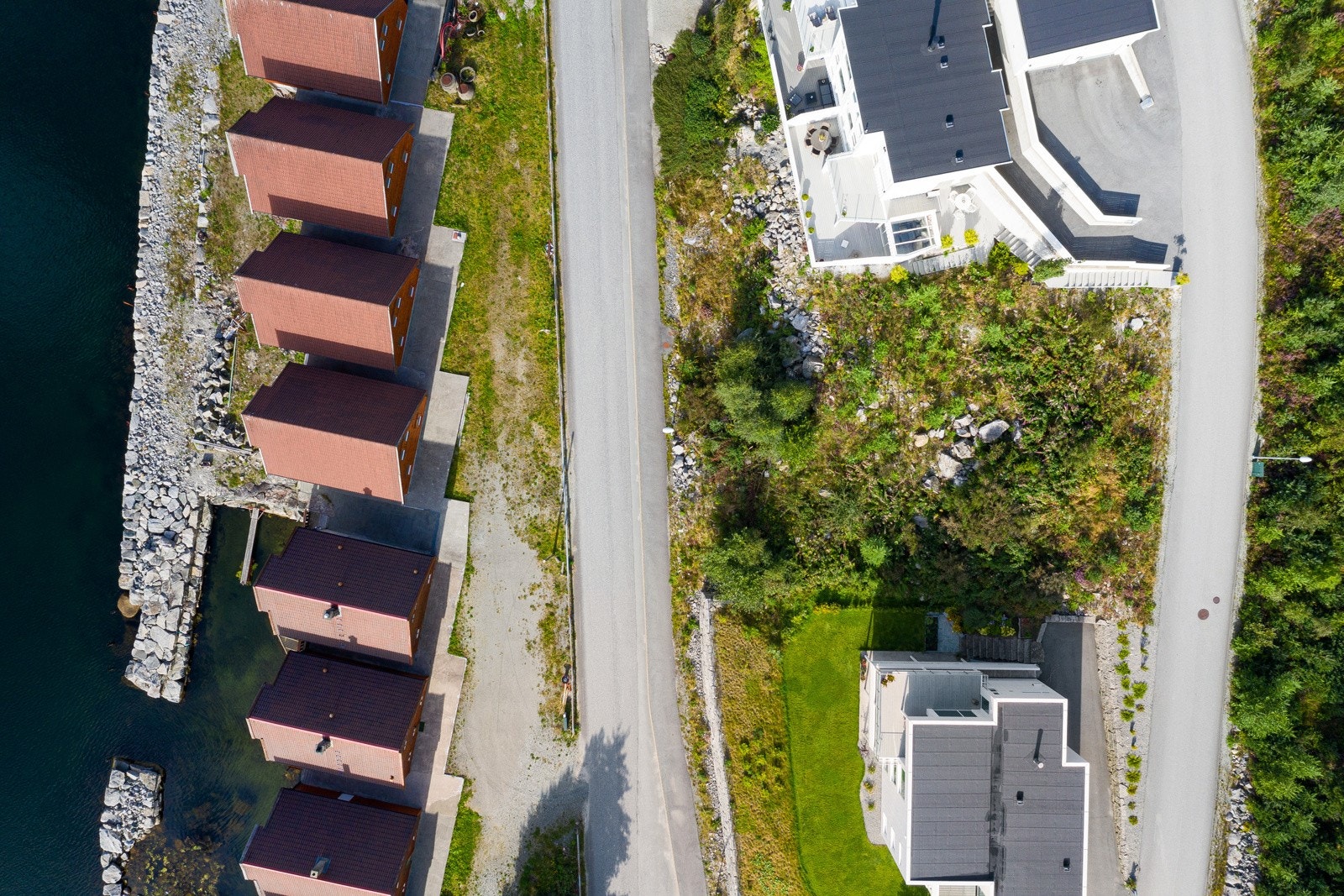 Tomten sett fra luften. Galleribilde