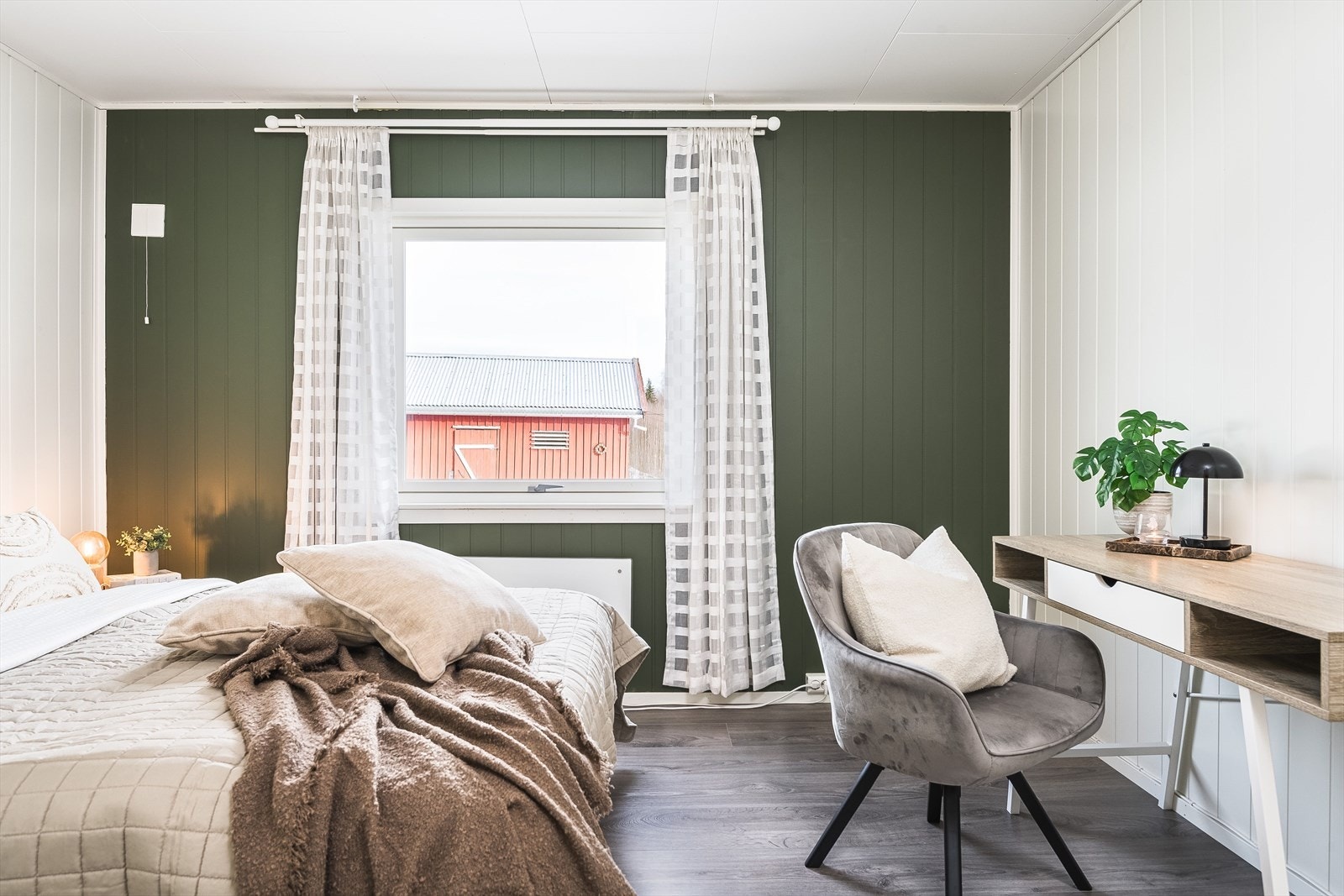 Alle soverom varmes opp med panelovn. Galleribilde