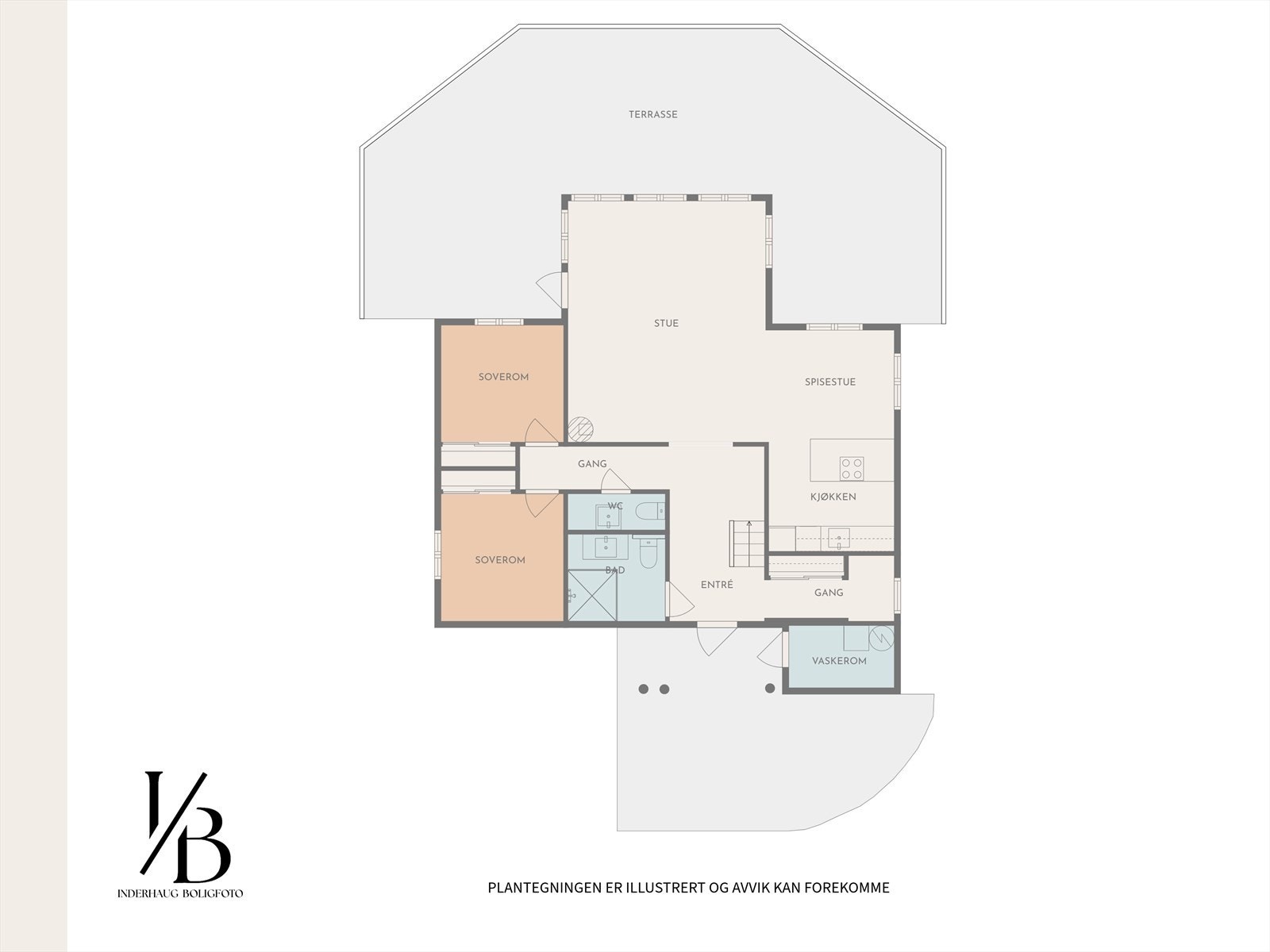 Plantegning første etasje Galleribilde