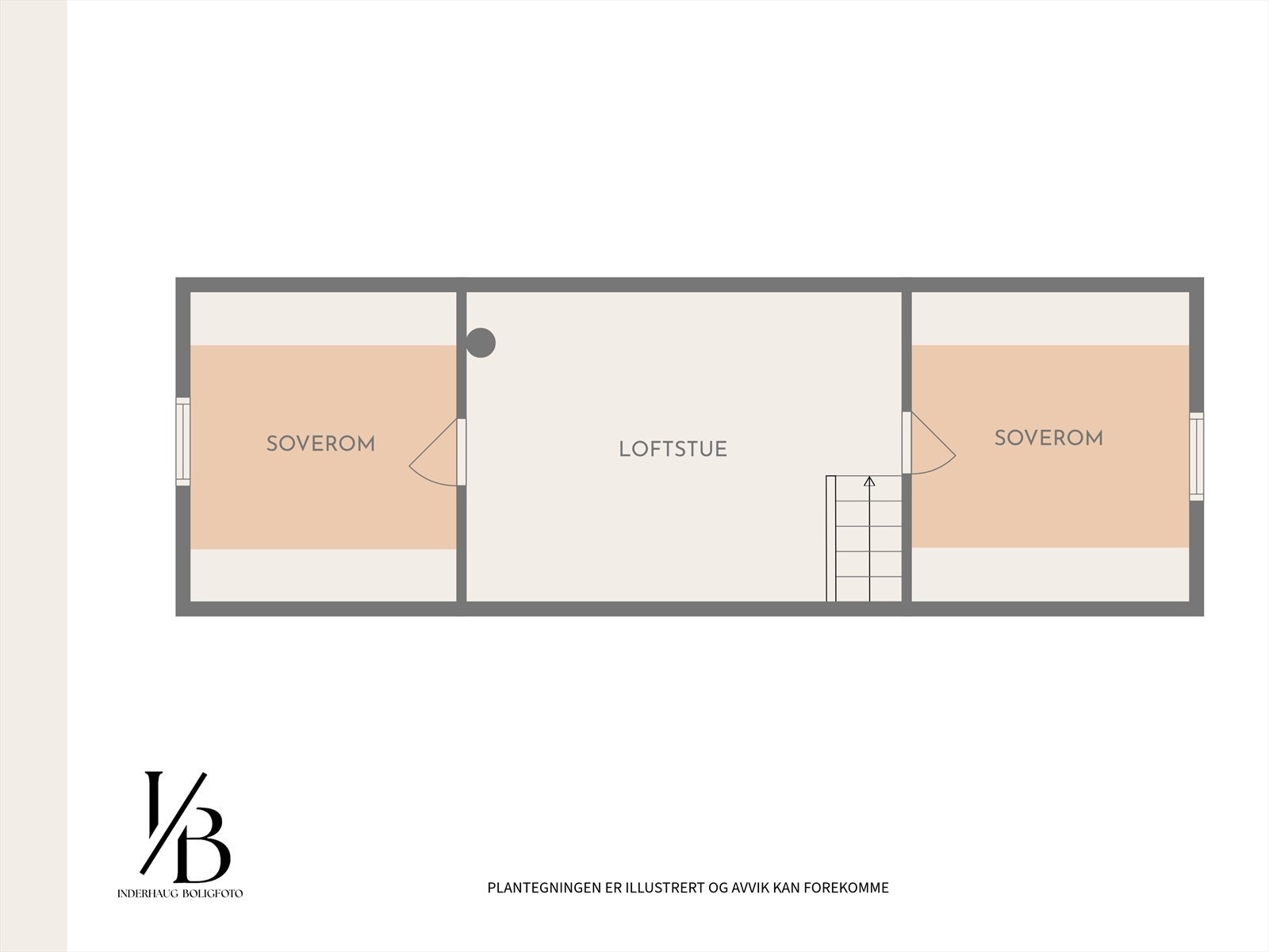 Plantegning loftsetasje Galleribilde
