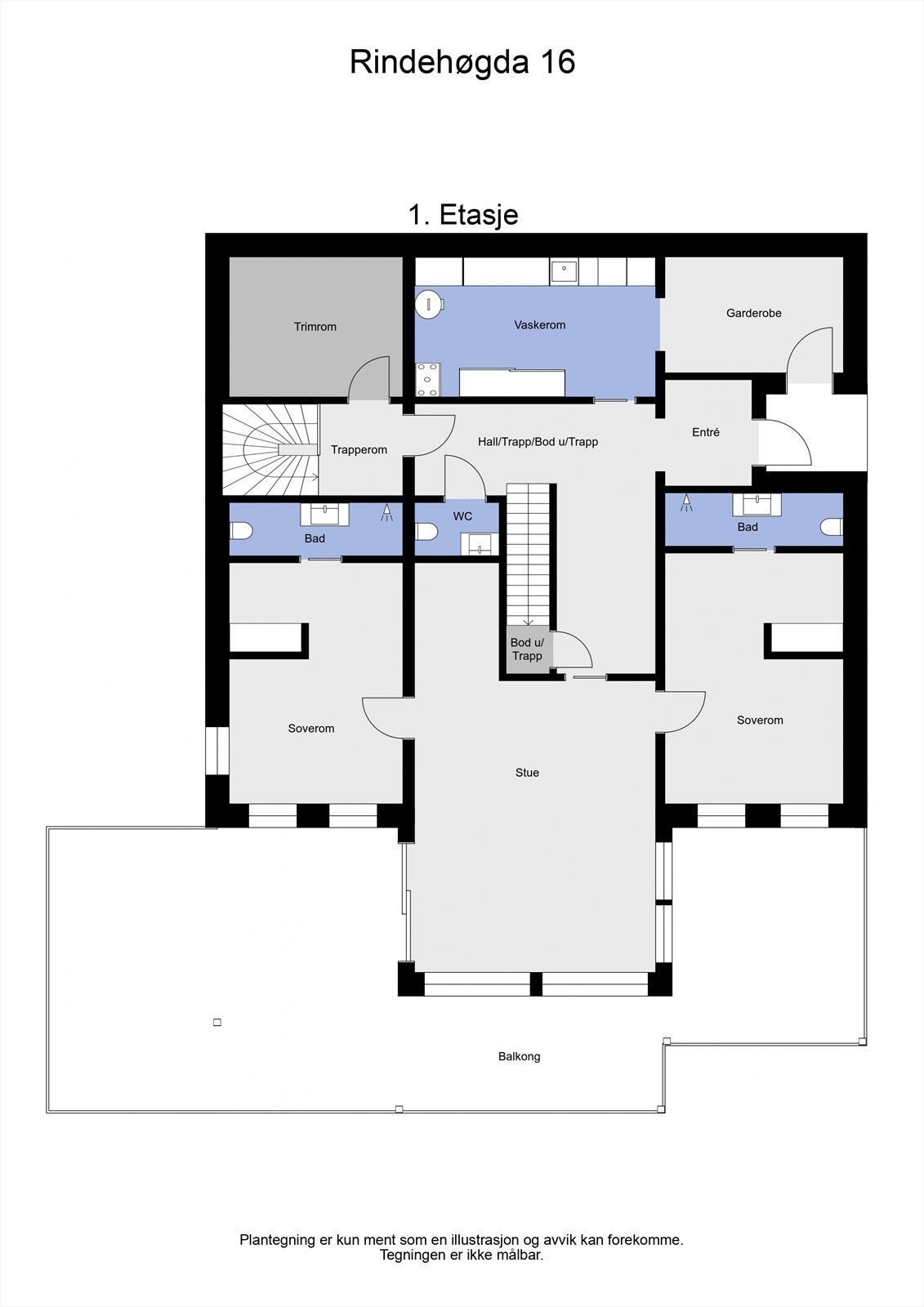 2 D plantegning 1. etasje Galleribilde