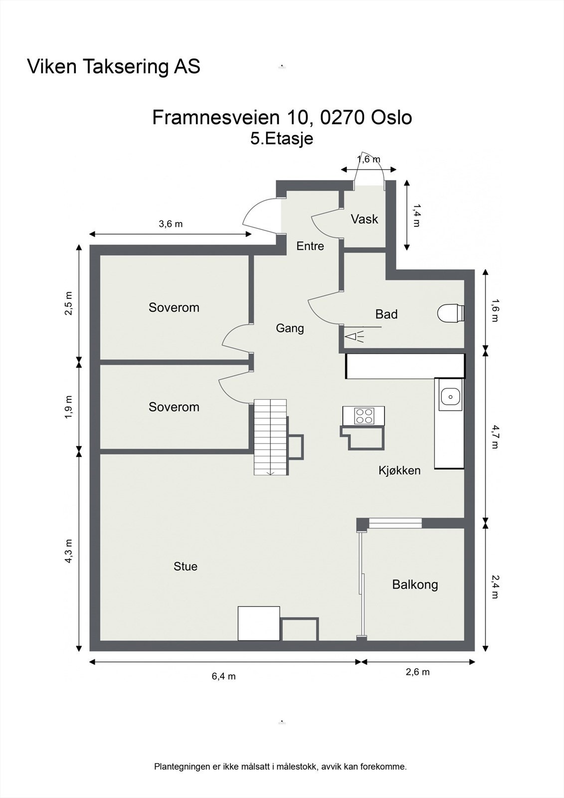 Plantegning - leiligheten har en meget god planløsning og disponerer en stor bod i kjelleren på 7 kvm Galleribilde