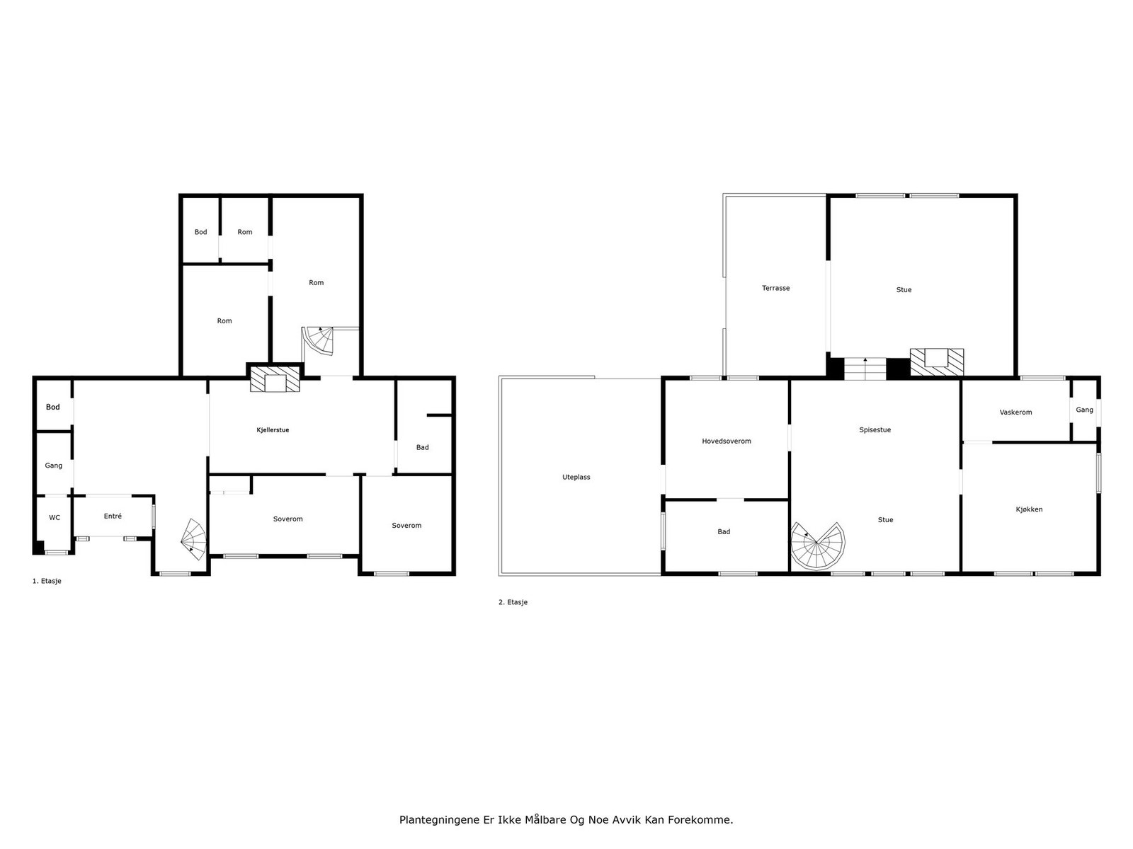 Plantegning - Begge plan Galleribilde