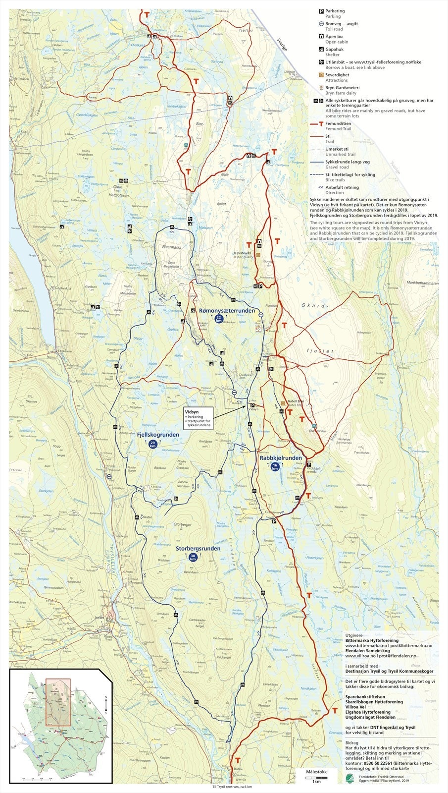 Bittermarka er et fantastisk turområde året rundt Galleribilde