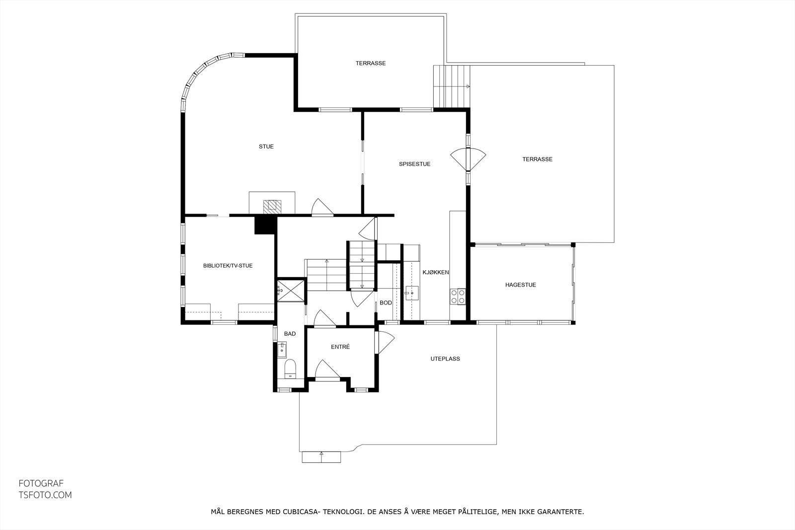 Plantegning - 1 etasje Galleribilde