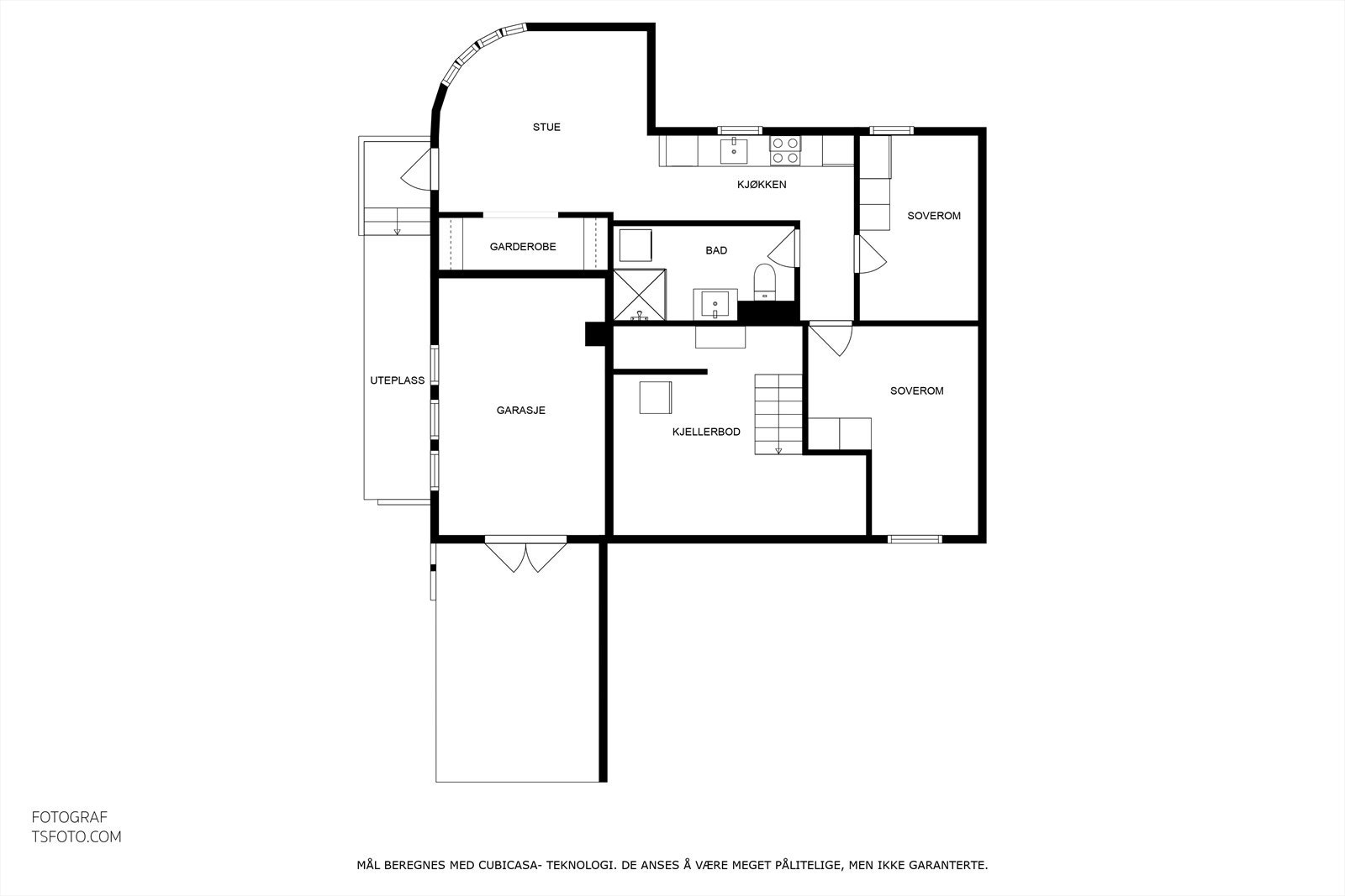 Plantegning - Underetasje Galleribilde
