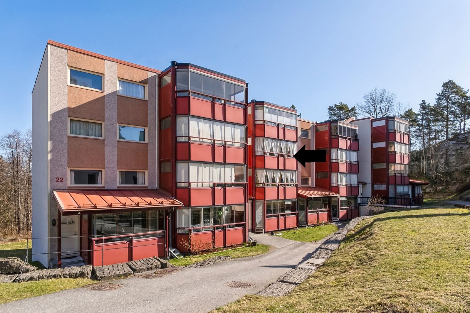 Leiligheten ligger i 3 etasje Galleribilde