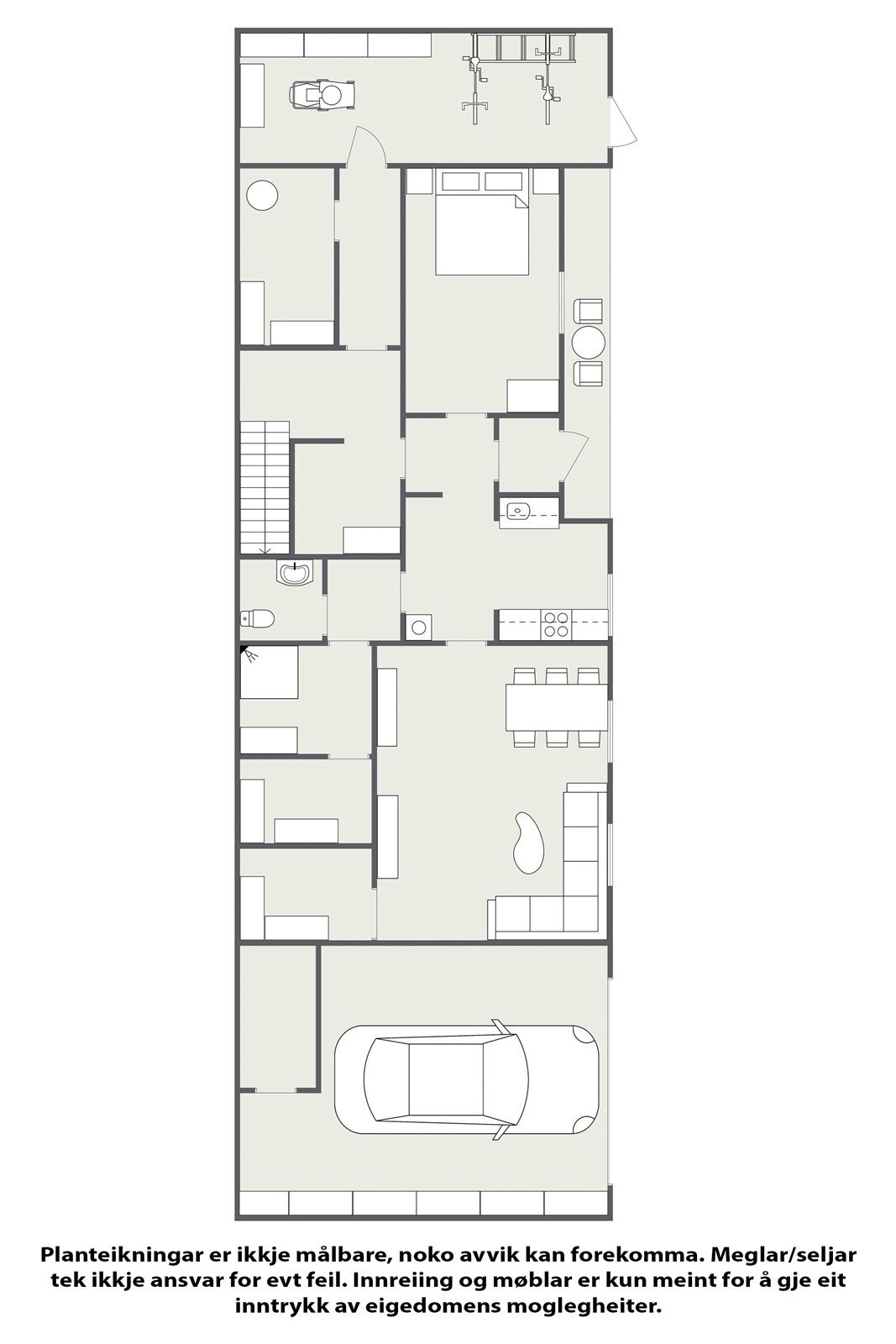 Planteikning u. etasje. Galleribilde