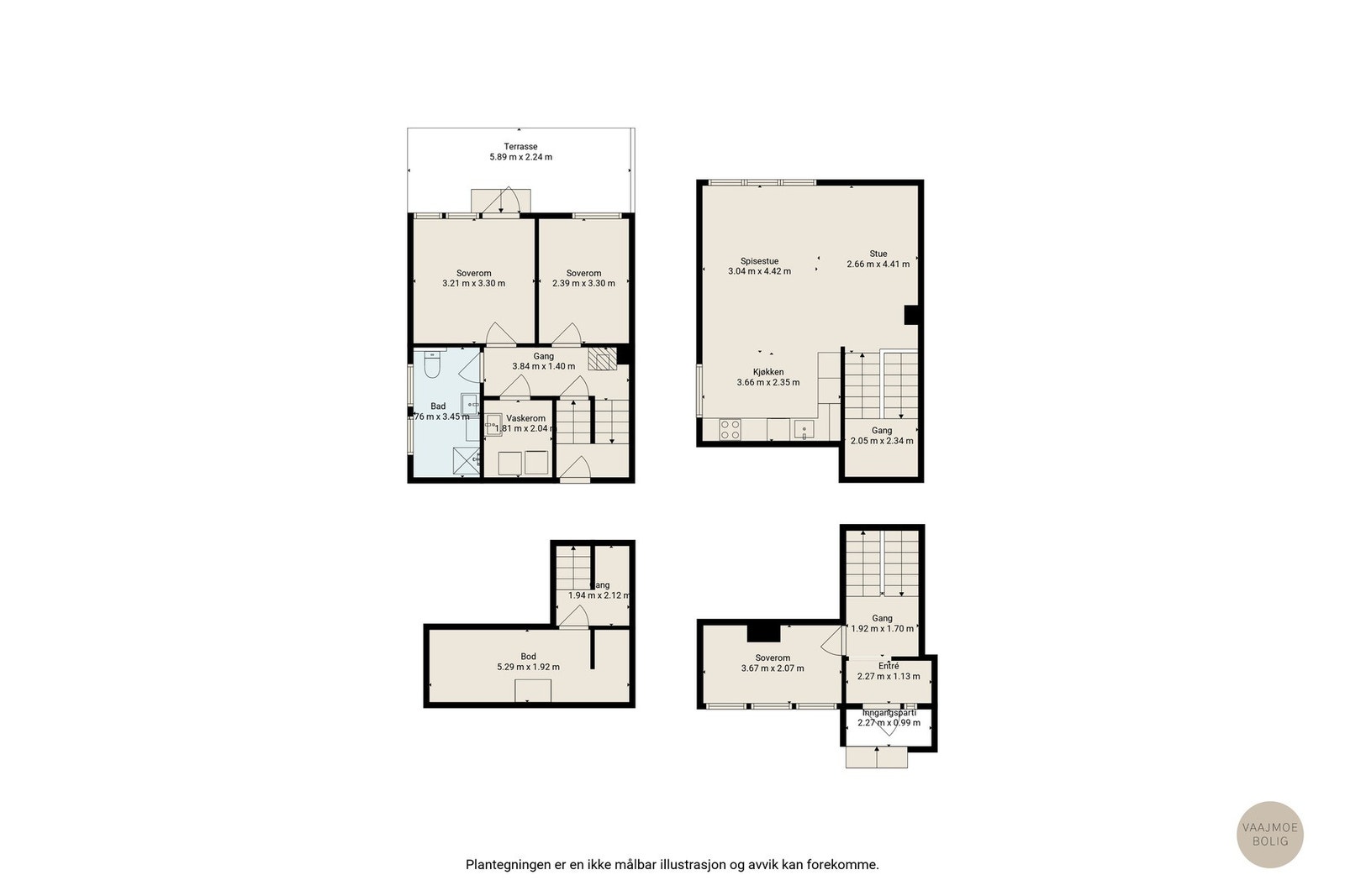 Gjør deg kjent med boligens planløsning Galleribilde