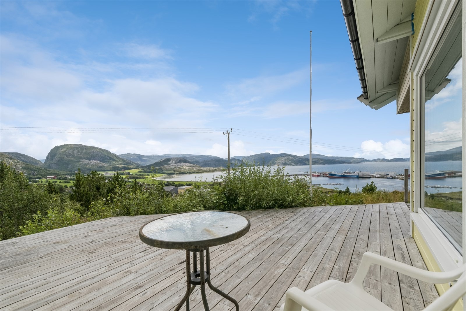 Terrassen er bygget i 2017. Galleribilde