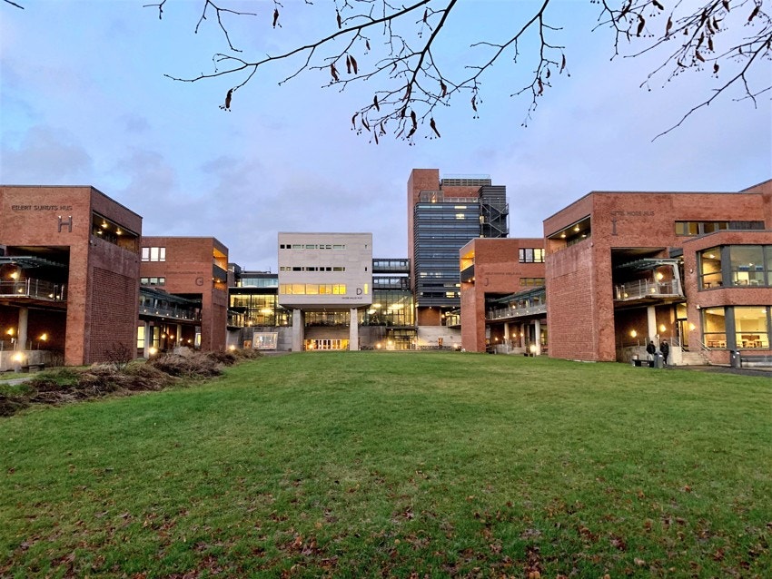 Det er kun 10 minutter på sykkel til universitetet (UiA). Galleribilde