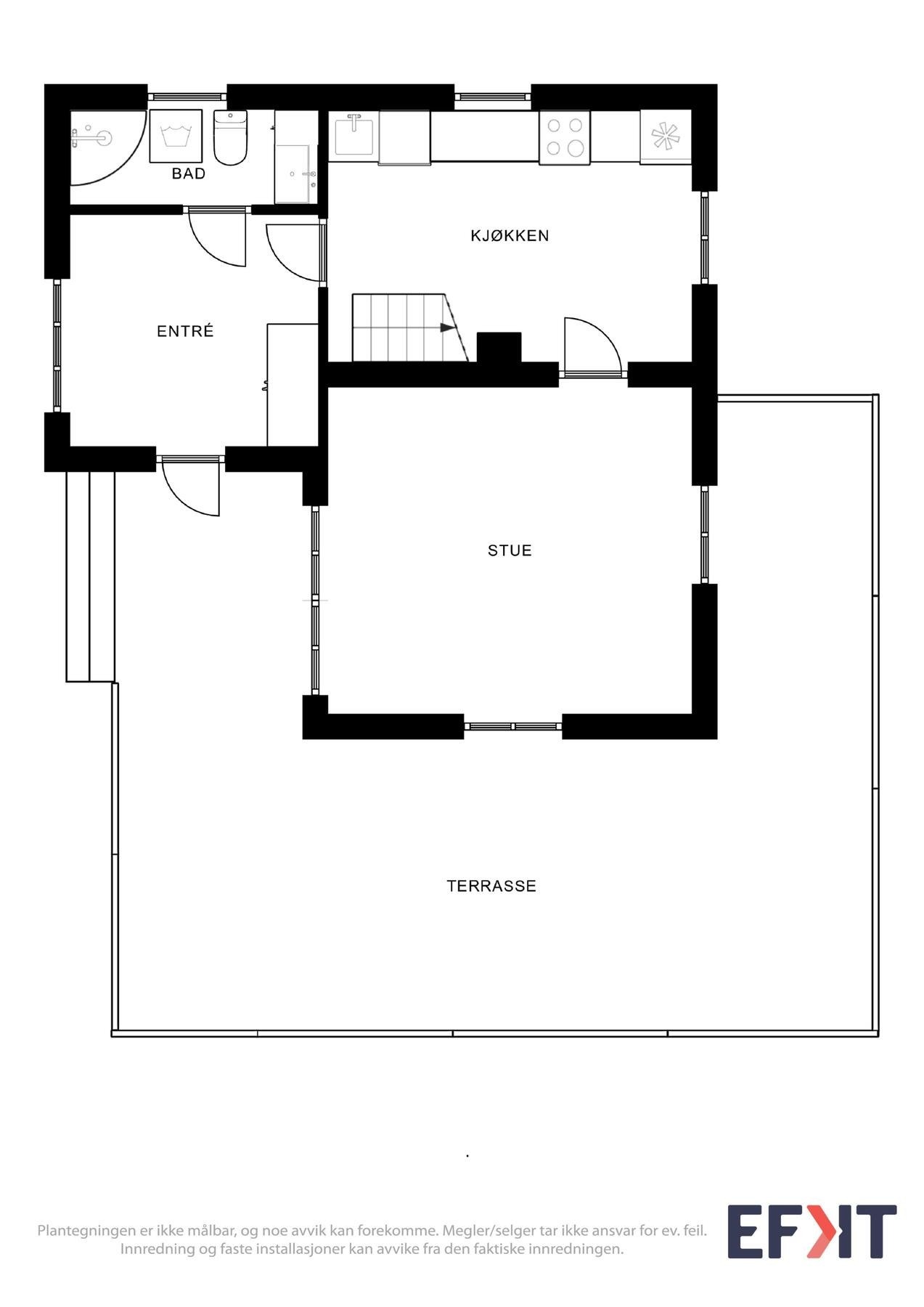 Planskisse av 1. etasje Galleribilde